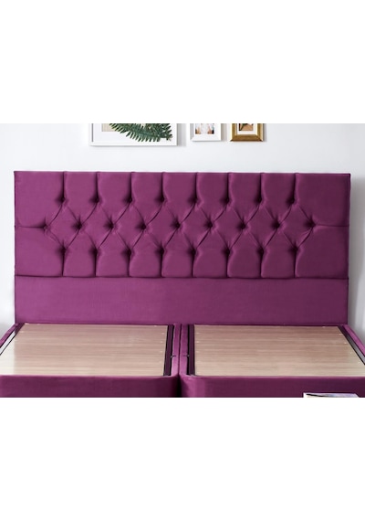 Nironyatak Niron Purple Baza Ve Başlık Seti 200X200 Cm Çift Kişilik Sandıklı