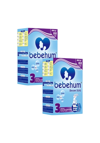 Bebehum 3 Numara Devam Sütü 9-12 Ay 800 gr x 2 Adet
