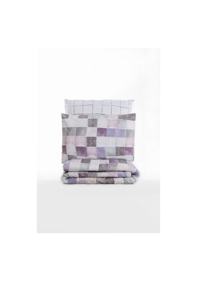 Cotton Box Minimal Çift Kişilik Nevresim Takımı Maro Gülkurusu Çok Renkli
