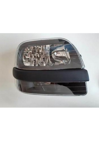 2001-2005 Fiat Doblo Far Lambası Sağ Elektrikli-motorsuz-siyah 8fişli Siyah Bandlı H1-h7 Ayfar Adet Oem No:712405451120