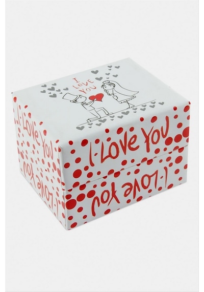 Gld-spt- Love Yazılı Saat Kutusu - Beyaz