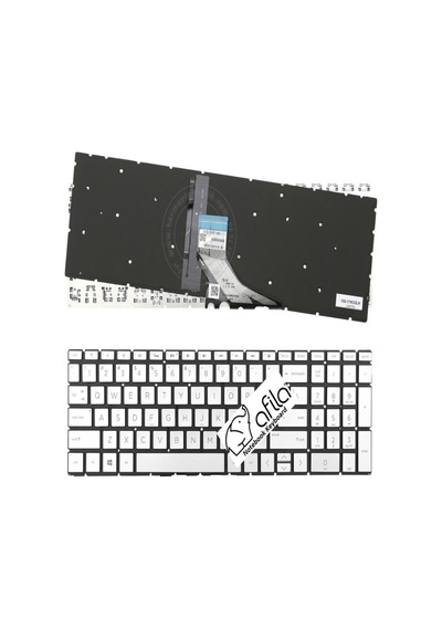 Hp Spectre X360 15-df0005ne, 15-df0005nf, 15-df0005nl Uyumlu Notebook Klavyesi , Gri Tr Işıklı