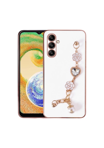 Zore Samsung Galaxy Uyumlu A13 5g Kılıf El Tutamaçlı Kamera Korumalı Omsy Taka Silikon Kapak - Beyaz