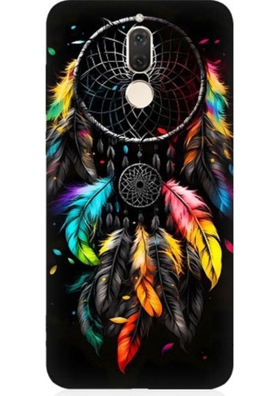 Huawei Mate 10 Lite Uyumlu Renki Dream Catcher Düş Kapanı Desenli Silikon Kılıf