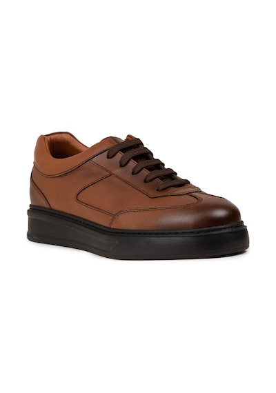 Deery Erkek Hakiki Deri Taba Renk Sneaker Ayakkabı - 02015mtbae01 Taba