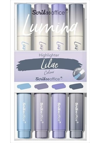 Lumina Fosforlu Kalem Lilac, 4'lü Set, Lilac 103 Ivory