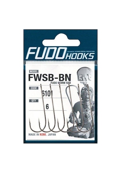 Fudo 6101 Worm Ssb Black Nikel Uzun Tırnaklı İğne 5/0
