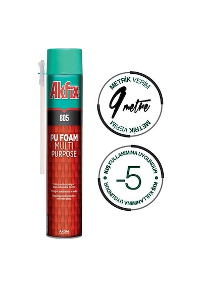 Akfix 805 Poliüratan Çok Amaçlı Köpük 750 ML