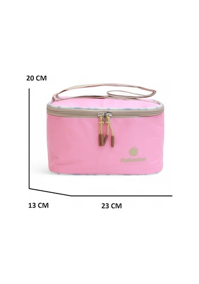 Relaxion 2203-1395 Kore Tarzı Unisex Çocuk Üçlü Set İlkokul Sırt Çantası Pembe