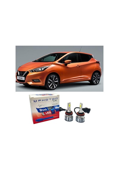 Nissan Micra 5 Kısa Far Ampulü H11 Duo Yeni Seri Beyaz 2017-2023