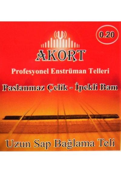 Akort Uzun Sap Bağlama Saz Teli 0.20