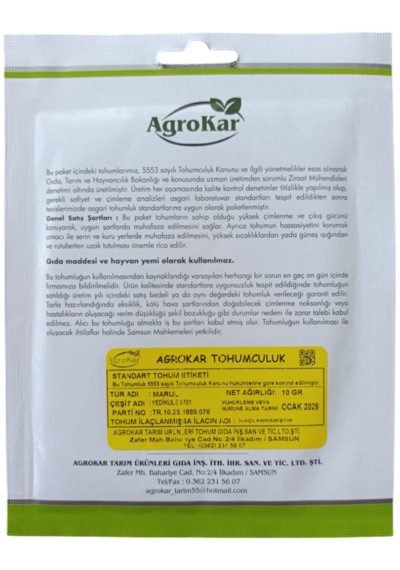 Yedikule Marul Tohumu 10 Gr 1 Paket
