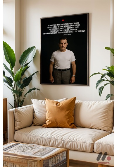 Film Alıntısı Portre Poster, Siyah Çerçeveli Duvar Tablosu - Motivasyon Hediyesi No:0856