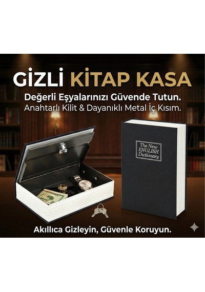 Ers Kitap Görünümlü Gizli Kasa