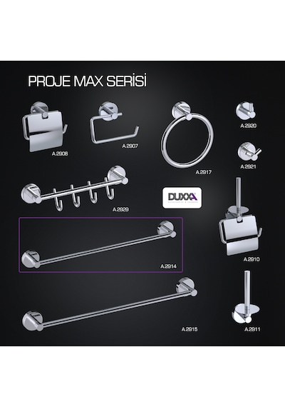Projemax Uzun Havluluk-krom 40 Cm A.2914
