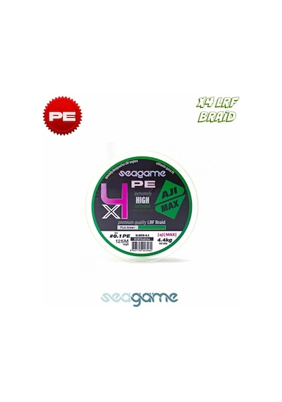 Seagame Ajı Max X4 Pe 125m 0.4 Fluo Green Aji Misinası - Standart