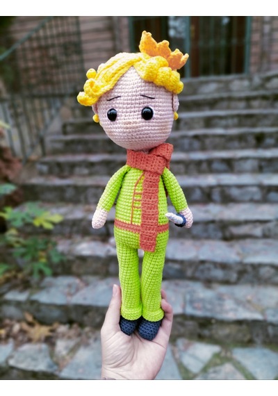 Amigurumi Küçük Prens Oyuncak el emeği organik bebek masal kahram