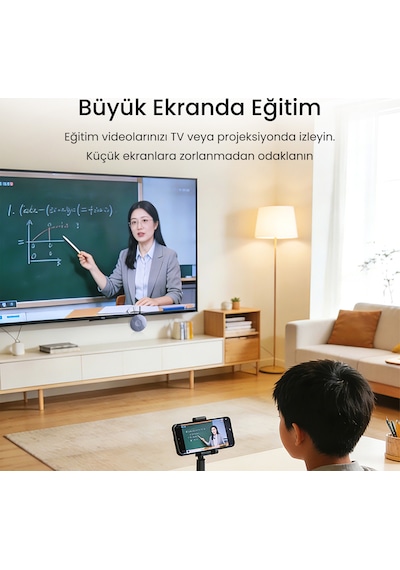 Veggieg 1080p 60hz Kablosuz Hdmı Görüntü Ve Ses Aktarıcı Telefon Tv Yansıtma Cihazı 2.4ghz & 5ghz Wireless Display Adaptör