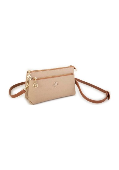 Nas Bag Nas 1055 Kadın Çapraz Ve Clutch Çanta Bilek Ve Çapraz Askılı Çanta Vizon Baskılı Siyah