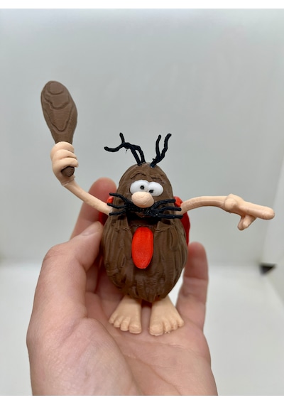 Kaptan Mağara Adamı 3d Figürü