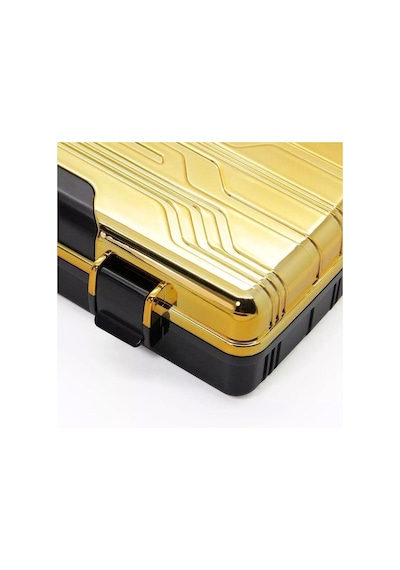 Lubinski Seyahat Tipi Puro Kutusu Humidor Gold 10cigar