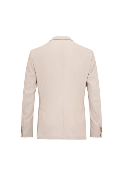 Hatemoğlu Keten Comfort Fit Mono Yaka Klasik Ceket 36432 Keten D.