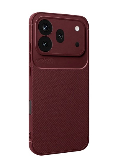 Huawei Honor 600 Pro Auto Focus Karbon Kapak - Bordo 0