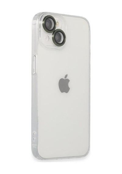 Apple iPhone Uyumlu 14 Kılıf Luko Lens Silikon - Yeşil Bz8683140585723