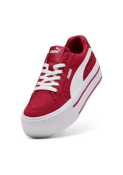 Puma Court Classıc Vulc Platform Kadın Ayakkabı 402329 04 Kırmızı