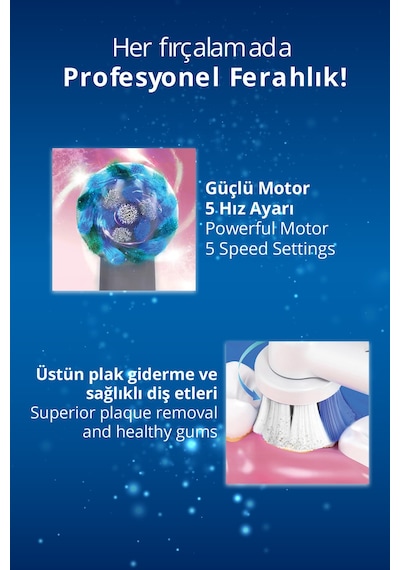Kiwi Ktb-6540 Şarjlı Diş Fırçası 5 Farklı Mod & Lcd Ekran Siyah Şarjlı