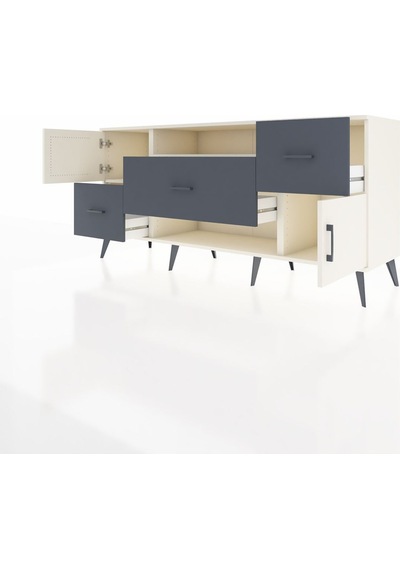 Hyperion Konsol 2 Raflı 3 Çekmeceli 2 Kapaklı 176x44x83 Aytaşı-aytaşı/antrasit Aytaşı/antrasit Hyperion Konsol 2 Raflı 3 Çekmeceli 2 Kapaklı 176x44x83 Aytaşı-aytaşı/antrasit Aytaşı/antrasit