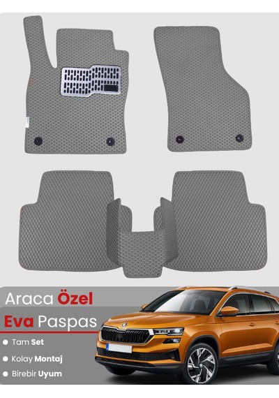 Skoda Karoq 2018-2024 Uyumlu Eva Paspas Tam Set Oto Paspas,araca Özel,kolay Montaj 723