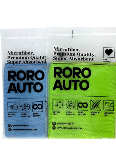 Roro Auto Olimpos Mikrofiber Oto Cam Bezi İkili 40x40