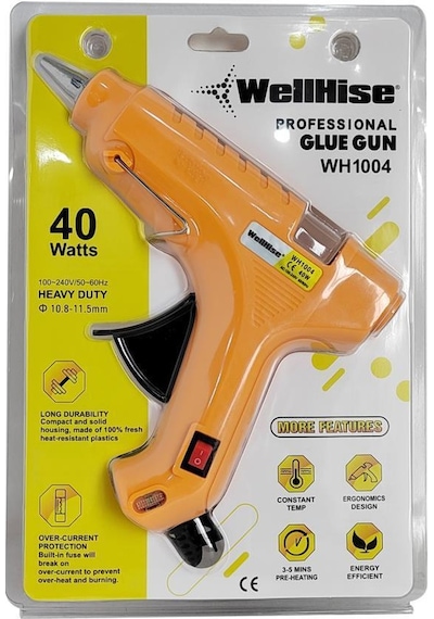 WellHise WH1004 40Watt Sıcak Mum Silikon Tabancası Glue Gun