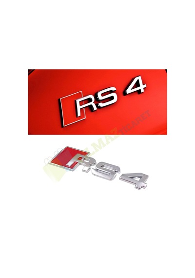 Audi Rs3 Rs4 Rs5 Rs6 Rs8 Metal Logo Arka Bagaj Arma Amblem