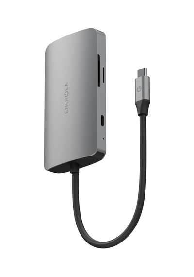 Aluhub Hd Pro 2 100w Type-c Pd Şarj Destekli 8in1 4k Hub Dönüştürücü - Koyu Gri