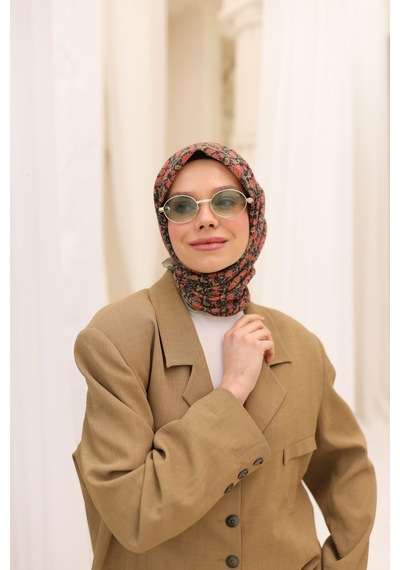 Silk Home Soft Eşarp 73077-14 Asit, Siyah, Yavruağzı