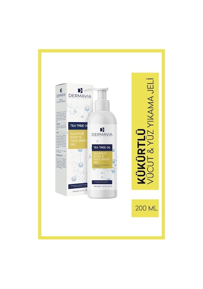 Kükürtlü Yüz Ve Vücut Yıkama Jeli 200 Ml Uyuz, Akne & Egzamaya Karşı Etkili Anti Baktiriyel