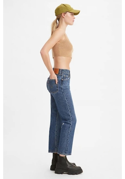 Levi's 501 Pamuklu Regular Fit Cropped Jeans Kot Pantolon A7739-2645 Mavi