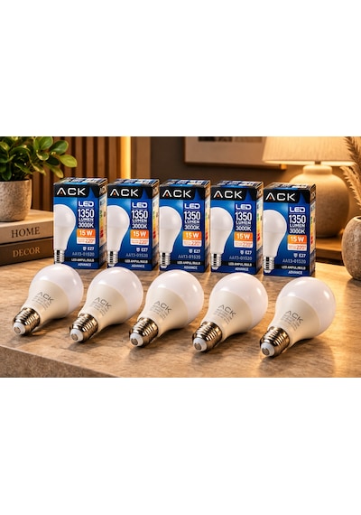 Ack 15w Led A70 E27 Ampul 3000k Aa13-01520 5li