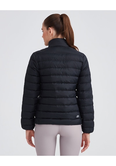 Skechers W Outerwear Pop Up Detailed Padded Jacket Kadın Siyah Mont S231240-001 Siyah