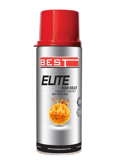 Best Elite 600cc Yüksek Isı Boyası 400 Ml Siyah