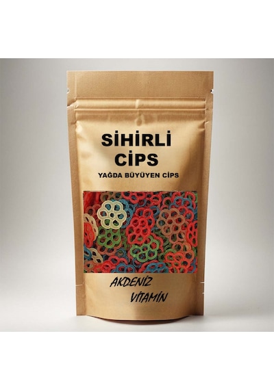 Akdeniz Vitamin Sihirli Cips Renkli Büyüyen Cips Suriye Cipsi 200 G