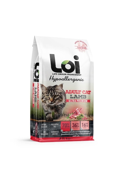 Loi Hipoalerjenik Kuzu Etli Kedi Maması 15 Kg
