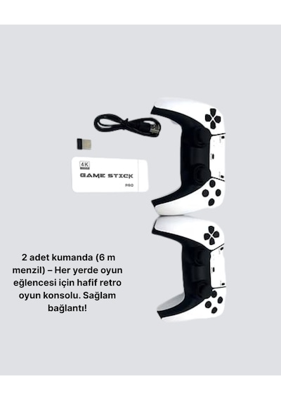 3d Ve 4k Görüntü Kaliteli Çok Oyunculu Retro Oyun Konsolu