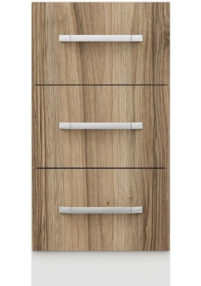 Minar Mutfak Alt Modül 3ç Nray 40cm Dolap Beyaz/dore - D1