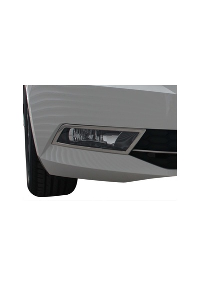 Skoda Super B8 Sis Farı Çerçevesi 2 Prç. P.Çelik 2015 Ve Sonrası