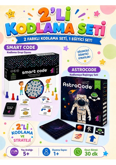 Smart Code - Astrocode Kodlama Seti 5+ Yaş 1+ Oyuncu