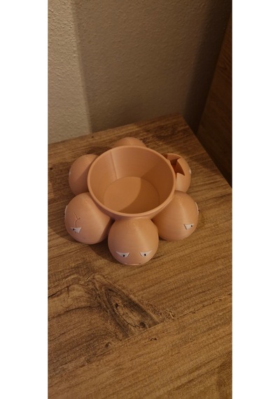 Exeggcute Pokemon Figür Kase Şeklinde