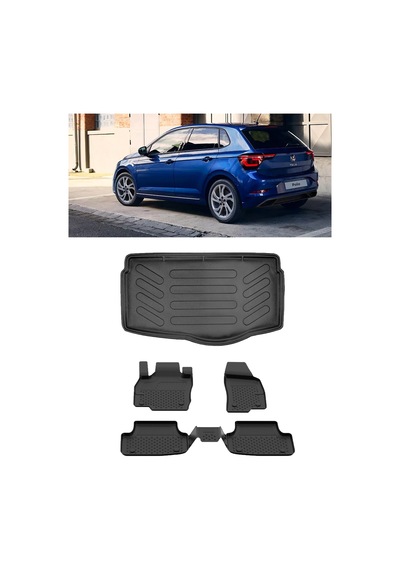 Sahler Volkswagen Polo 2023 Sonrası Lıfe/style 2023 Sonrası 4.5d Paspas 3d Rizline Alt Bagaj Havuzu